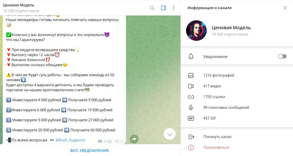 Ценовая Модель: реальные отзывы о ТГ-канале. Развод или честный проект?